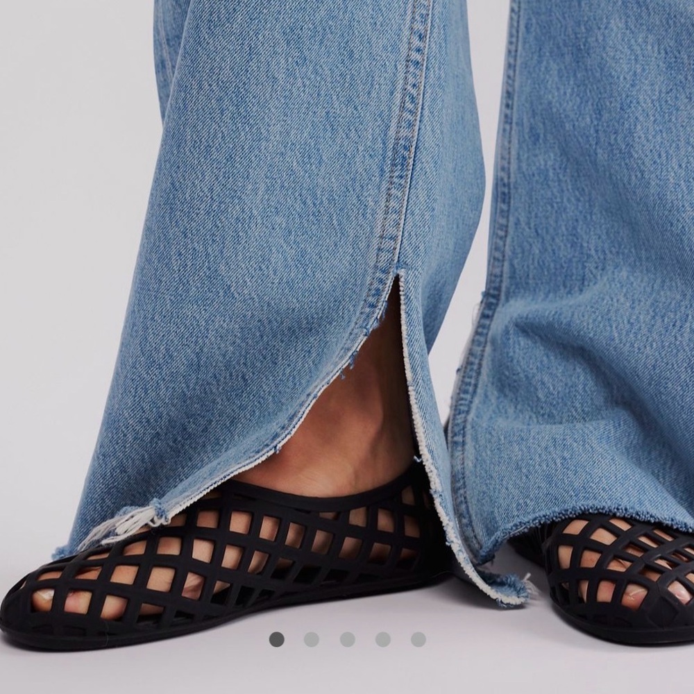 Free people Jamie jelly flats sz 10